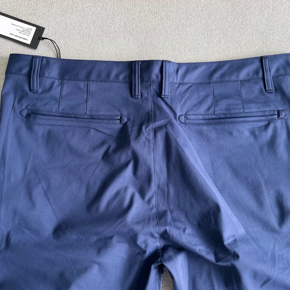BRAND NEW WITH TAGS /NWT Rhone Commuter chino men slim fit navy blue dress pant - Picture 6 of 9